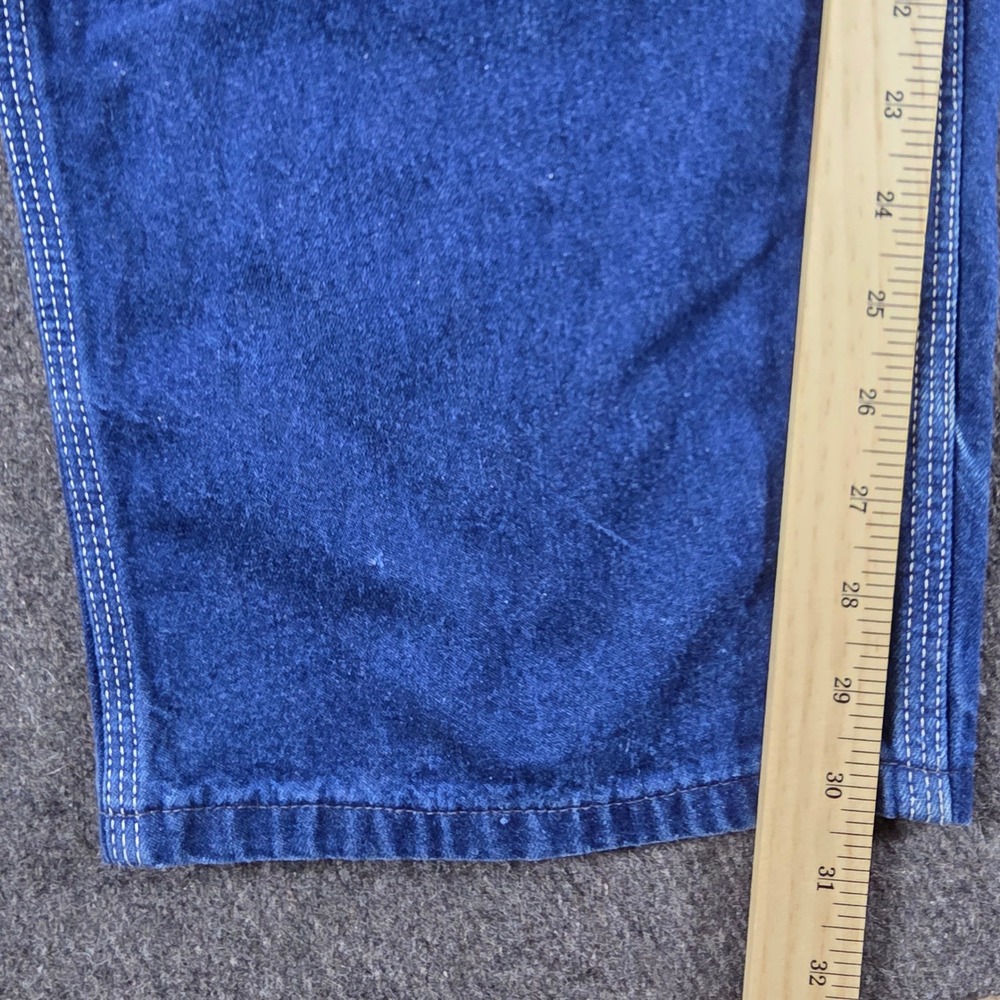 Carhartt Carpenter Jeans Mens Fit 39x30 Blue Denim B01 Relaxed Union Made in USA - Picture 8 of 10